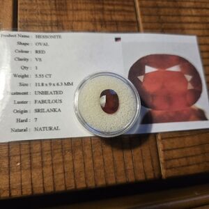 "5.55ct. Natural Hessonite Garnet"